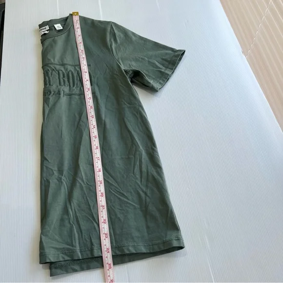Country Road Tee T-Shirt Olive Green Signature Logo Relaxed Fit Size XXS 6/8 - Picture 12 of 12